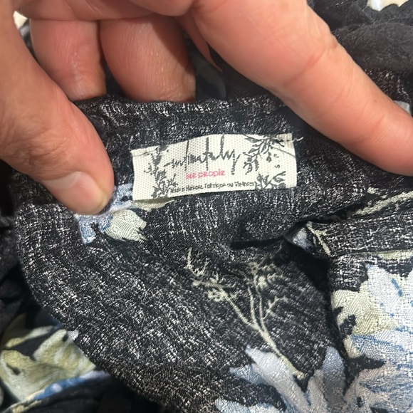 NWOT FREE PEOPLE Bali Wild Daisy Slip / Dress Black Combo Size S - Picture 14 of 14